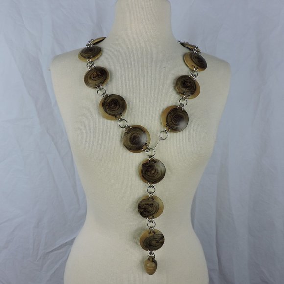 Vintage Wood Medallion Hip Belt Pendulum - Picture 1 of 8